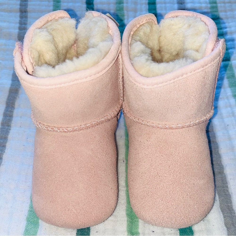 UGG Soft Pink Infant Booties - Picture 2 of 3